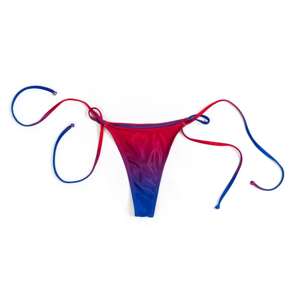 Ariaura | Adjustable Tie-String Thong Crimson Dusk