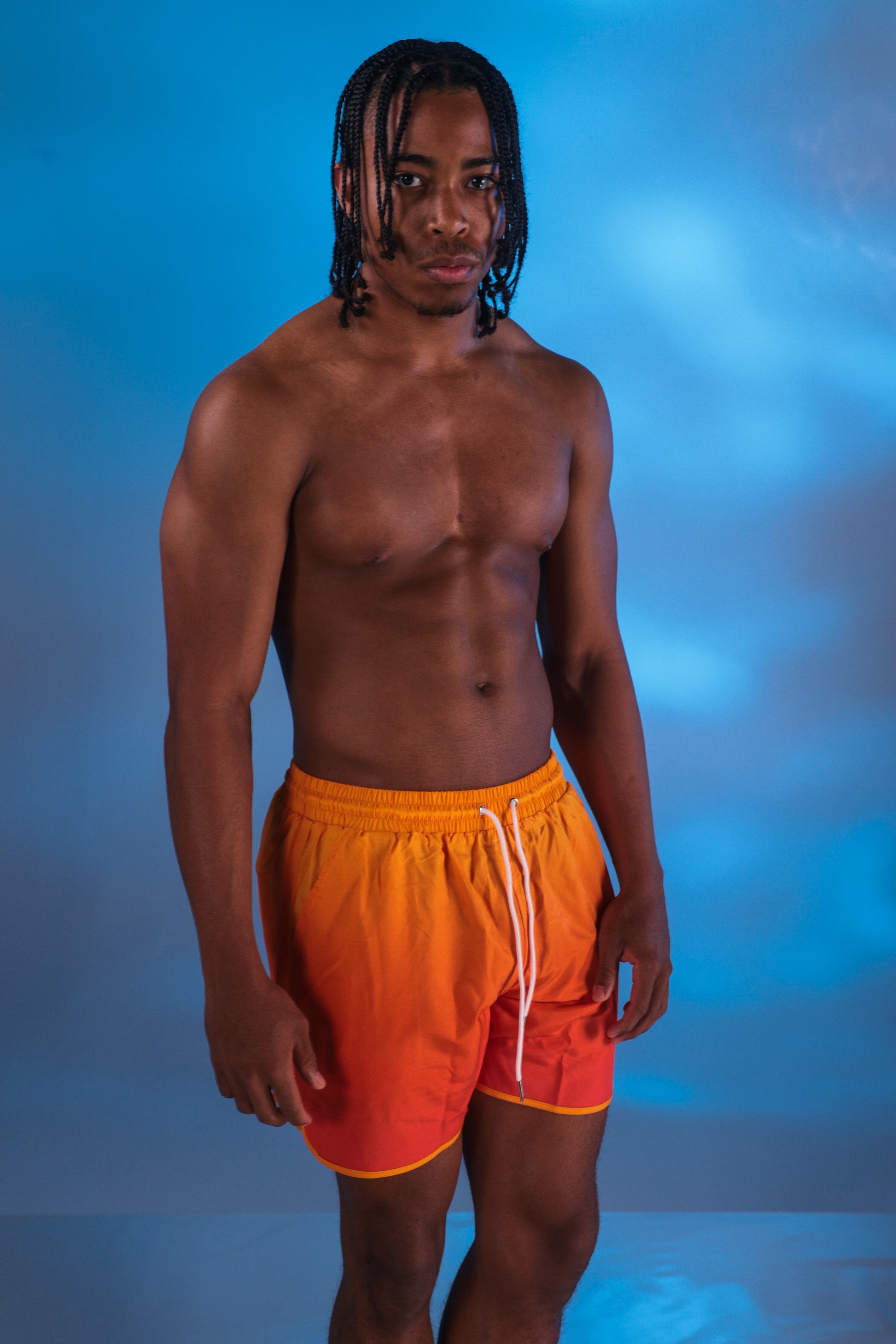 Ombre Board Shorts Vermillion Orange